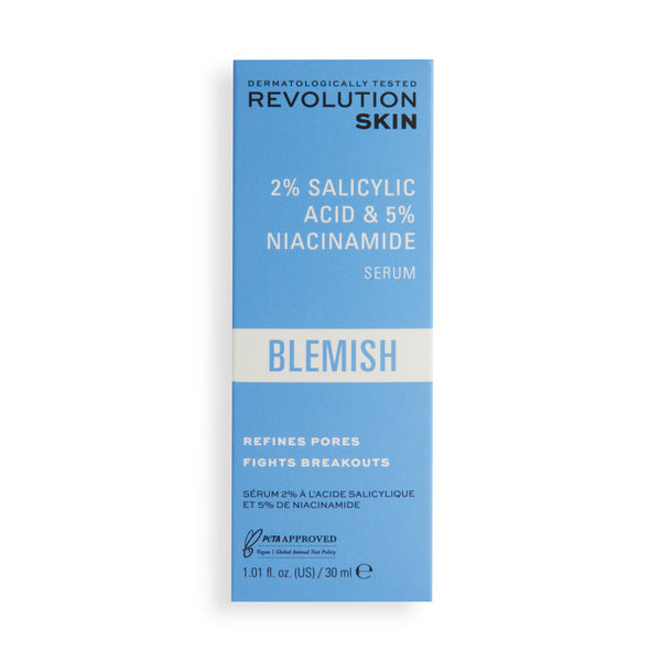 Revolution 2% Salicylic Acid + 5% Niacinamide Serum сыворотка против акне