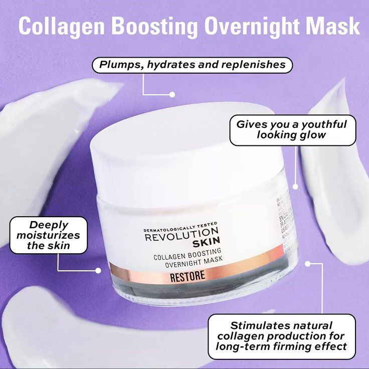 Revolution Collagen Boosting Overnight Mask подтягивающая ночная маска
