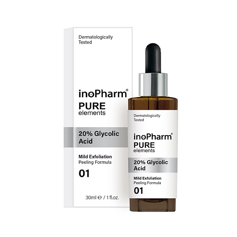 inoPharm Pure Elements Face Peeling 20% Glycolic Acid  kooriv seerum