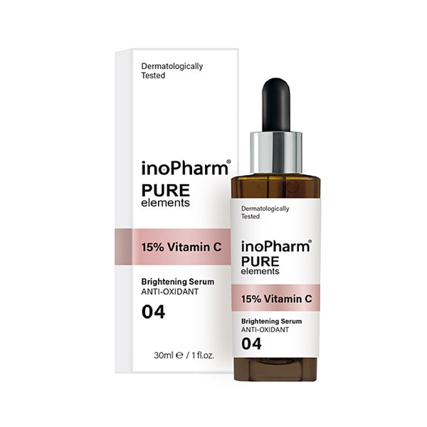 inoPharm Pure Elements Face Peeling with 15% Vitamin C seerum c-vitamiiniga