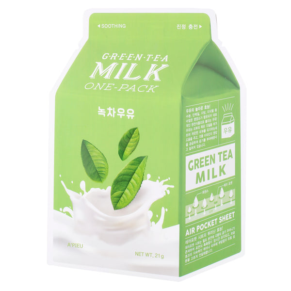 A'pieu Green Tea Milk One-Pack молочная маска для лица