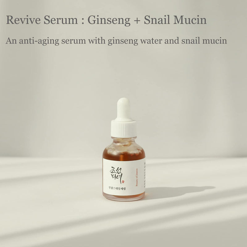 Beauty of Joseon Revive Serum - Ginseng + Snail Mucin vananemisvastane seerum