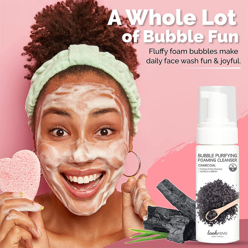 LOOK AT ME Bubble Purifying Foaming Cleanser (CHARCOAL)  pesuvaht
