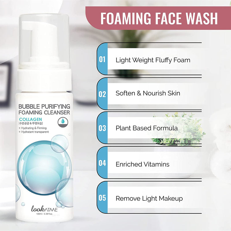 LOOK AT ME Bubble Purifying Foaming Cleanser (COLLAGEN) pesuvaht