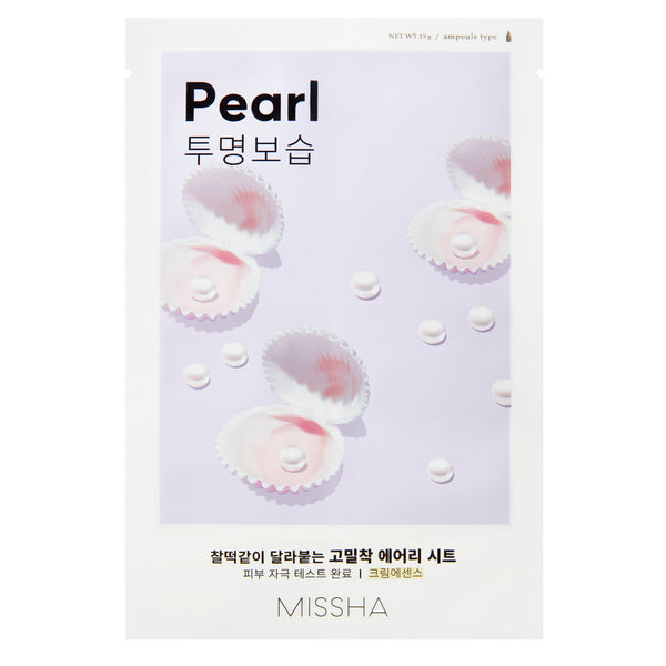 Missha Airy Fit Sheet Mask (Pearl) värskendav kangasmask