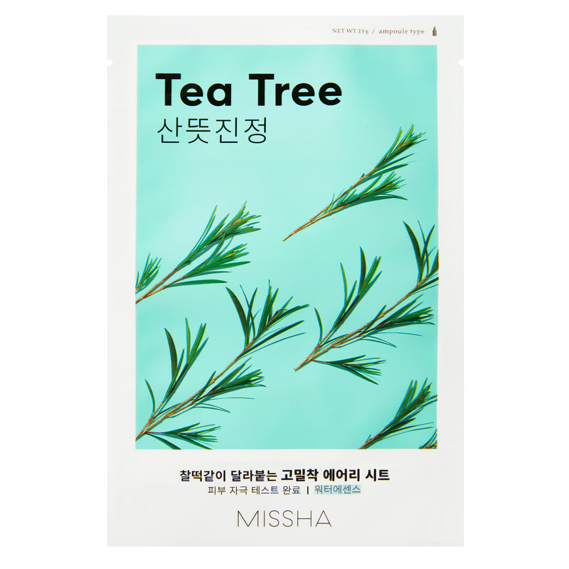 Missha Airy Fit Sheet Mask (Tea Tree) rahustav kangasmask