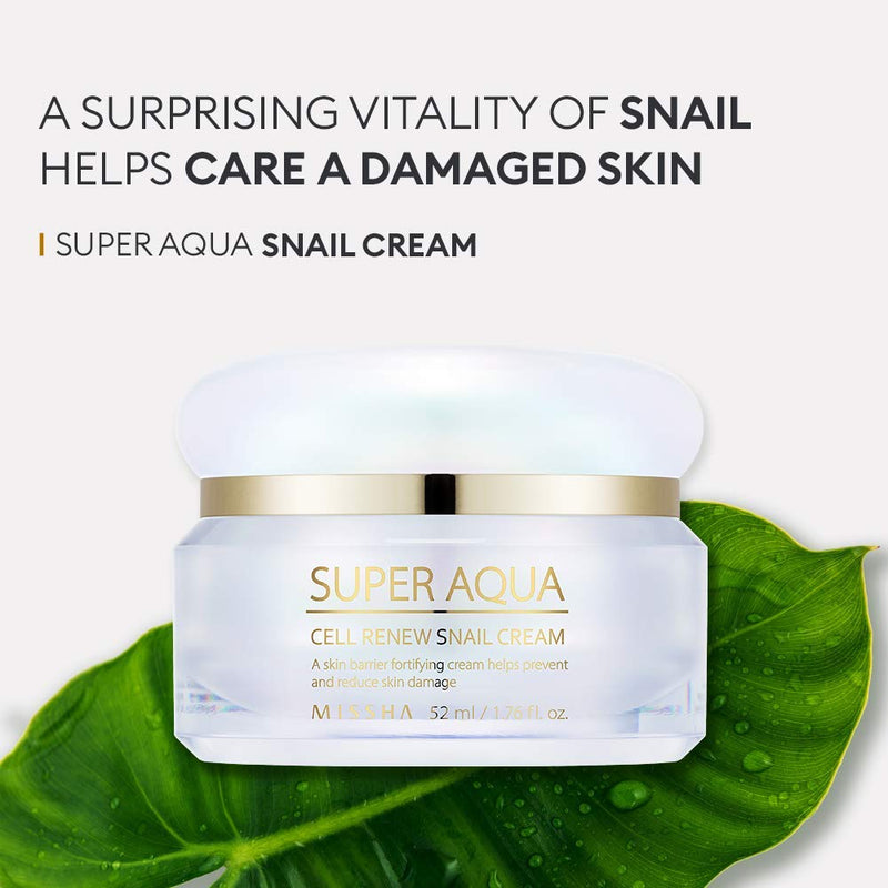 Missha Super Aqua Cell Renew Snail Cream taastav teokreem
