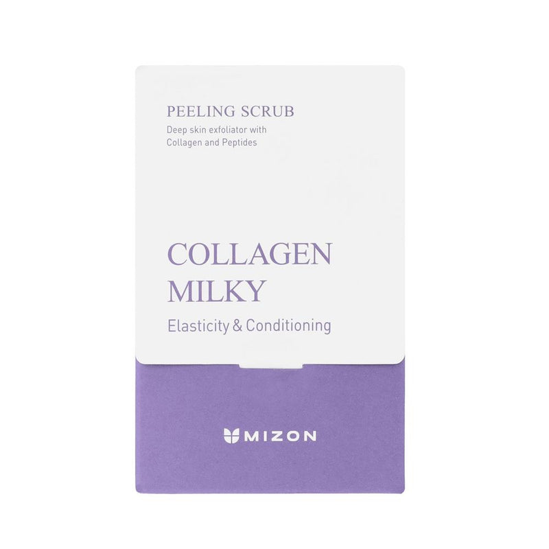 Mizon Collagen Milky Peeling Scrub скраб с содой и коллагеном