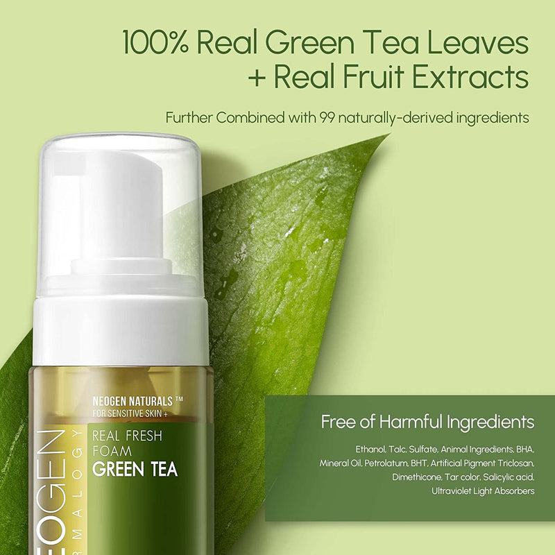 Neogen Dermalogy Real Fresh Foam - Green Tea puhastusvaht
