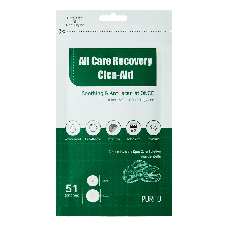 PURITO All Care Recovery Cica-Aid hüdrokolloidne plaaster