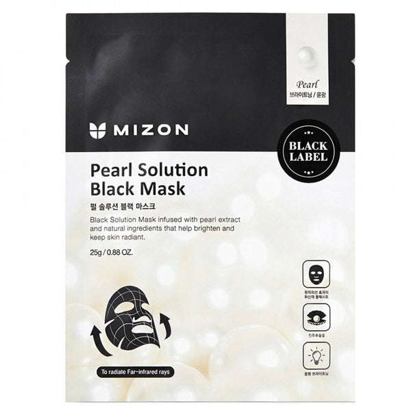 Mizon Pearl Solution Black Mask kangasmask pärli ekstrakti ja vulkaanilise tuhaga